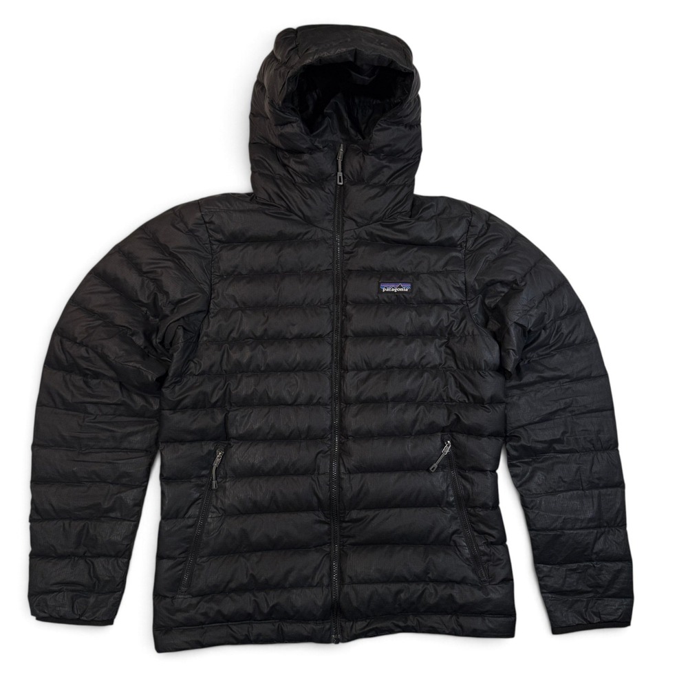 Patagonia Down Sweater Hoody Jacket Mens Small Puffer Black 84701
